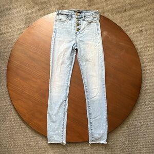 Abercrombie & Fitch High Rise Jeans Light Blue Faded Women's Size 24"